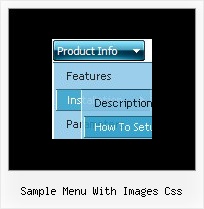 Sample Menu With Images Css Javascript Menue Schwimmende