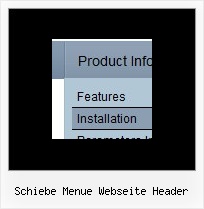 Schiebe Menue Webseite Header Html Menue Leiste Wie Apple