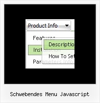 Schwebendes Menu Javascript Homepage Menue Design
