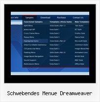 Schwebendes Menue Dreamweaver Css Javascript Menue Popup
