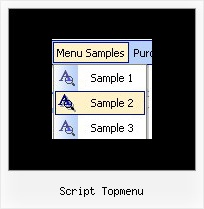 Script Topmenu Rollover Onmouseout Menue