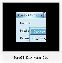 Scroll Div Menu Css Javascript Mehrere Dropdown Menues