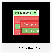 Scroll Div Menu Css Javascript Dropdown Context Menu