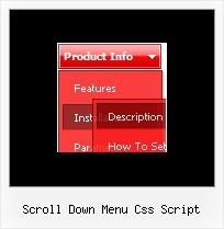 Scroll Down Menu Css Script Javascript Drop Down