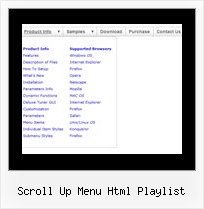 Scroll Up Menu Html Playlist Submenu Generatror
