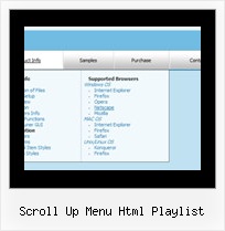 Scroll Up Menu Html Playlist Web Navigationsleisten