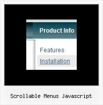 Scrollable Menus Javascript Css Dropdown Menue Html