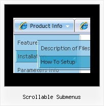 Scrollable Submenus Menu Mit Bildern