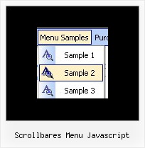 Scrollbares Menu Javascript Menubar Java Script Beispiel