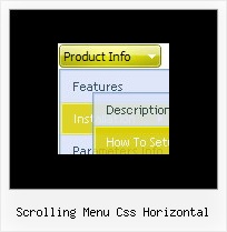 Scrolling Menu Css Horizontal Html Navigation Vorlagen