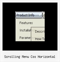 Scrolling Menu Css Horizontal Dynamisches Horizontales Dropdown Menue