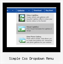 Simple Css Dropdown Menu Css Schwebendes Fenster