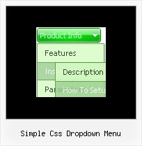 Simple Css Dropdown Menu Button Generator