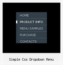 Simple Css Dropdown Menu Dhtml Menu Dynamisch