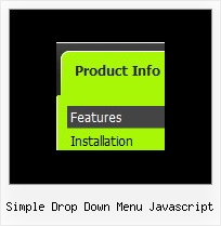 Simple Drop Down Menu Javascript 3d Menue