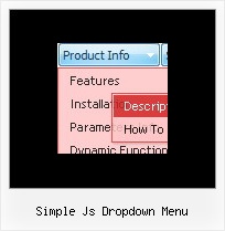 Simple Js Dropdown Menu Zweizeiliges Menu Horizontal Joomla