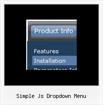 Simple Js Dropdown Menu Navigation Java