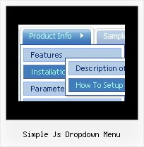 Simple Js Dropdown Menu Css Menu Pulldown