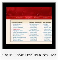 Simple Linear Drop Down Menu Css Auf Xp Menue Wie Beim Mac