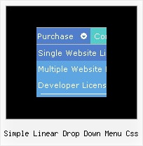 Simple Linear Drop Down Menu Css Horizontales Css Menue Rollover