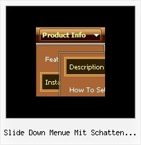 Slide Down Menue Mit Schatten Javascript Html Navigieren Sie Im Menue