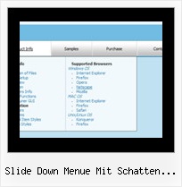 Slide Down Menue Mit Schatten Javascript Juletreer