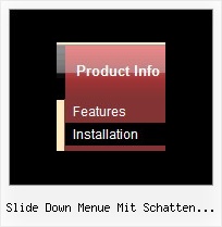 Slide Down Menue Mit Schatten Javascript Javascript Menu Webseite
