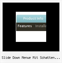 Slide Down Menue Mit Schatten Javascript Css Js Menue