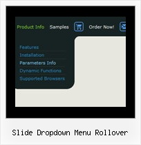 Slide Dropdown Menu Rollover Dreamweaver Ajax Menue