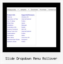 Slide Dropdown Menu Rollover Radio Html Code