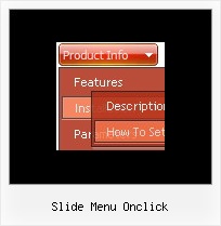 Slide Menu Onclick Transparentes Drop Down Menue