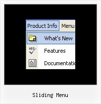 Sliding Menu Menue Interface Webseite