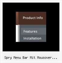 Spry Menu Bar Mit Mousover Bildwechsel Horizontal Menu Css Feste Breite