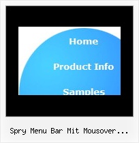 Spry Menu Bar Mit Mousover Bildwechsel Java Script Menue Horizontal