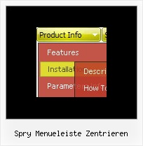 Spry Menueleiste Zentrieren Java Liste