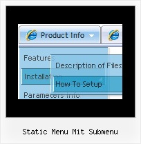 Static Menu Mit Submenu Menue Javascript Autoscroll
