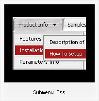 Submenu Css Javascripts Menubar