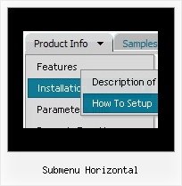 Submenu Horizontal Kompozer Mouseover Menu
