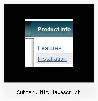 Submenu Mit Javascript Css Listen Horizontal Klappmenue