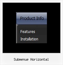 Submenue Horizontal Css Menu Example