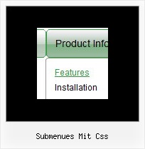 Submenues Mit Css Stil