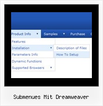 Submenues Mit Dreamweaver Onmouseover Menu In Frame