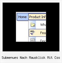 Submenues Nach Mausklick Mit Css Menue Items