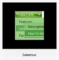 Submenus Free Web Buttons