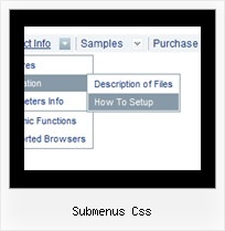 Submenus Css Css Untermenue Horizontale