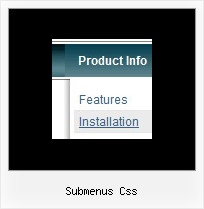 Submenus Css Java Script Dropdown Menue
