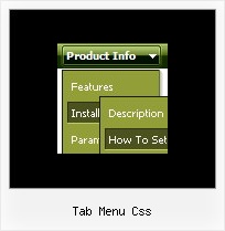 Tab Menu Css Css Menue Typen
