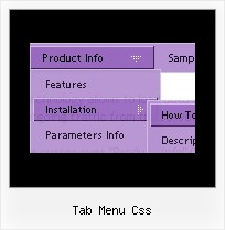 Tab Menu Css Css Dropdown Menu