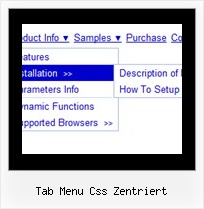 Tab Menu Css Zentriert Css Menu Image