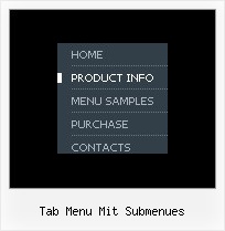 Tab Menu Mit Submenues Html Hover
